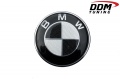 Replacement 74mm Roundel: Black CF / White CF (E46 / E90 Trunk)